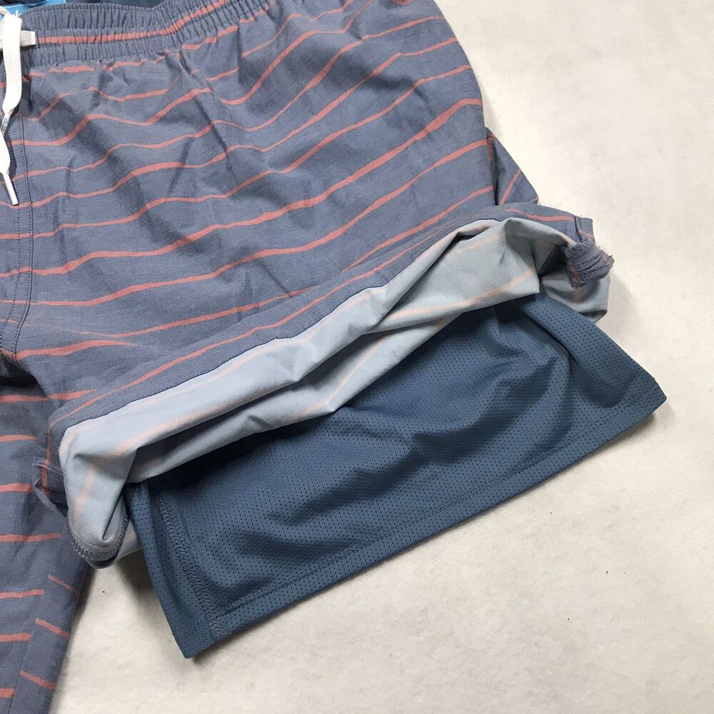 CHUBBIES Lined Swim Short Men 3XL XXXL Blue Stripe Nylon Blend Trunks Drawstring - Picture 5 of 11
